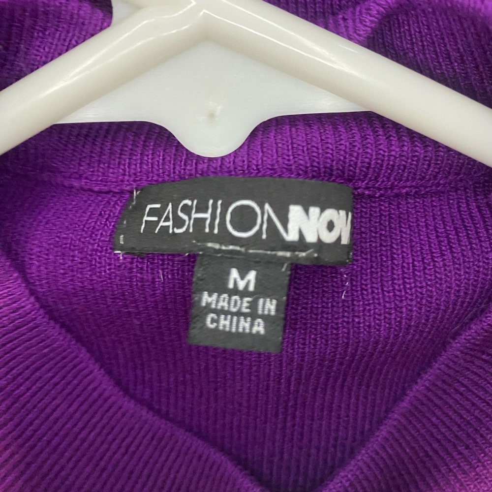 Sweater Mini Dress Medium Purple Fashion Nova - Picture 3 of 3